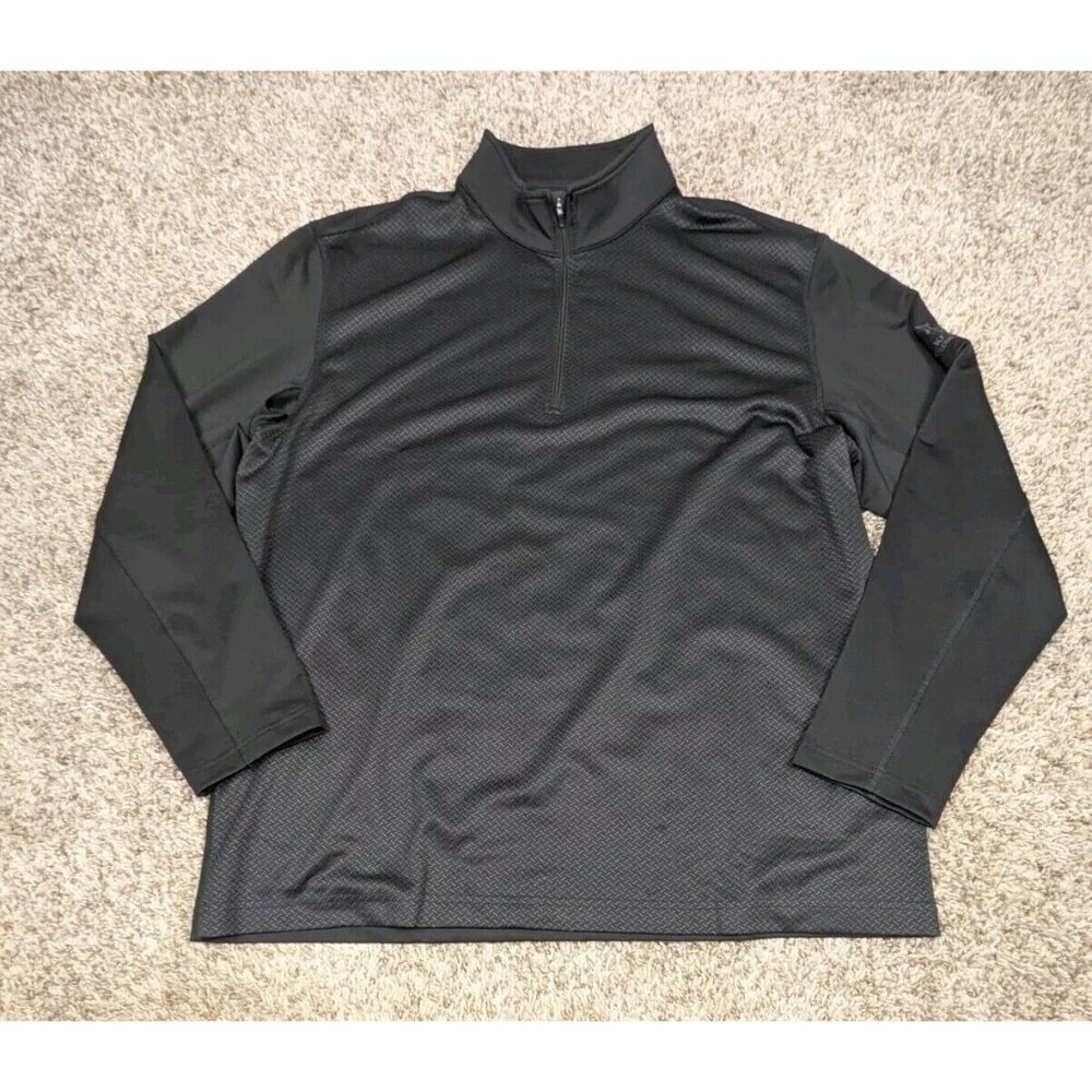 Dunning Golf 1/4 Zip Pullover Mens XXL Black Lake Forest CC Golf Louisville KY